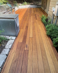 hardwood finished decking